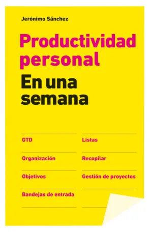 Portada Productividad personal en una semana