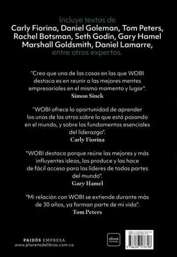Contraportada Wobi: 40 años de ideas e inspiración