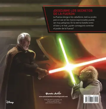 Contraportada Star Wars. Rumbo a Star Wars: Los últimos Jedi. El poder de la Fuerza