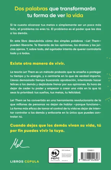 Contraportada La teoría Let Them. La clave está en soltar