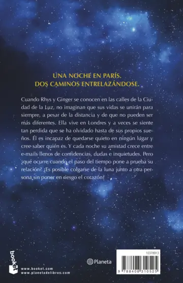 Contraportada Nosotros en la luna. Edición especial con cantos decorados